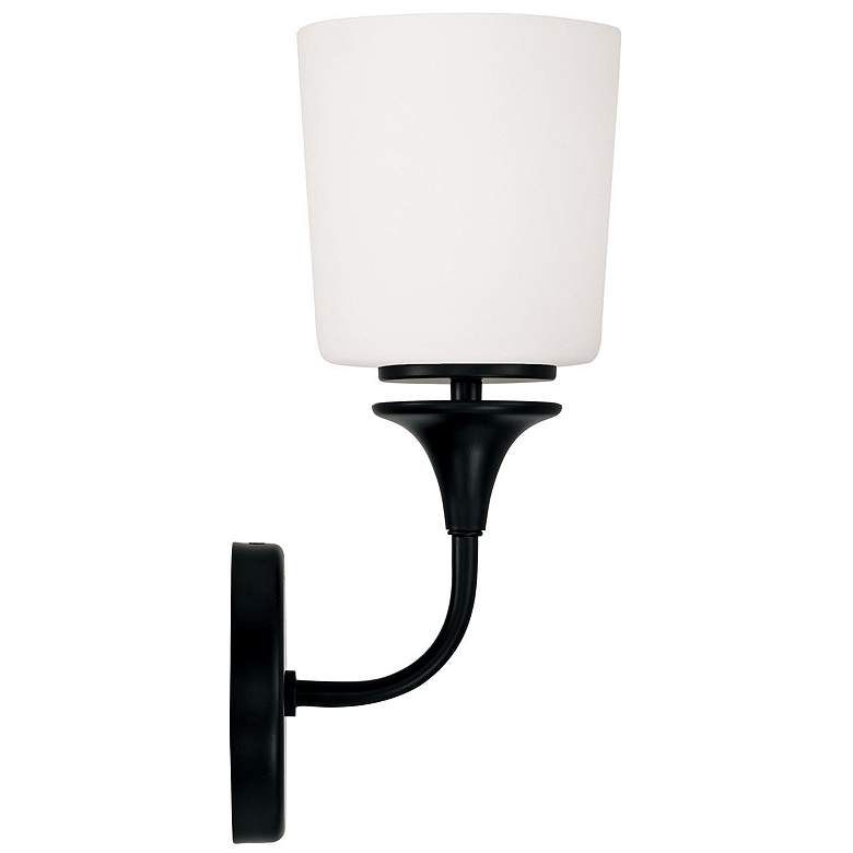 Image 5 Capital Presley 13 3/4" High Matte Black Wall Sconce more views