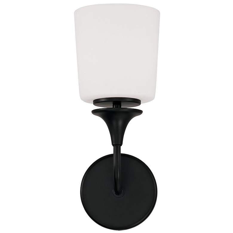 Image 6 Capital Presley 13 3/4" High Matte Black Wall Sconce more views