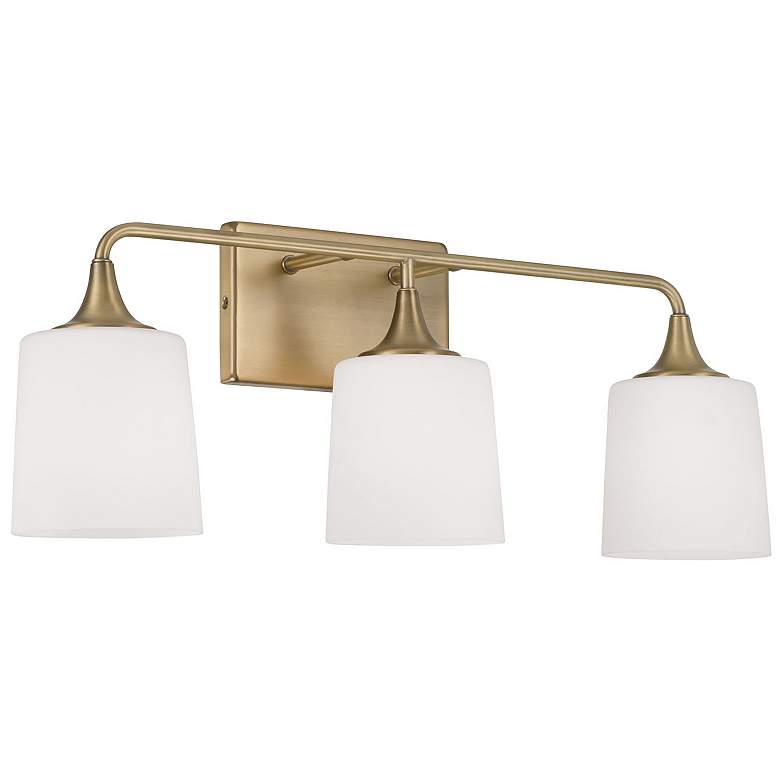 Image 2 Capital Presley 26 1/4" Wide Aged Brass 3-Light Bath Light