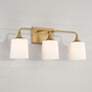 1_Capital Presley 26 1/4" Wide Aged Brass 3-Light Bath Light