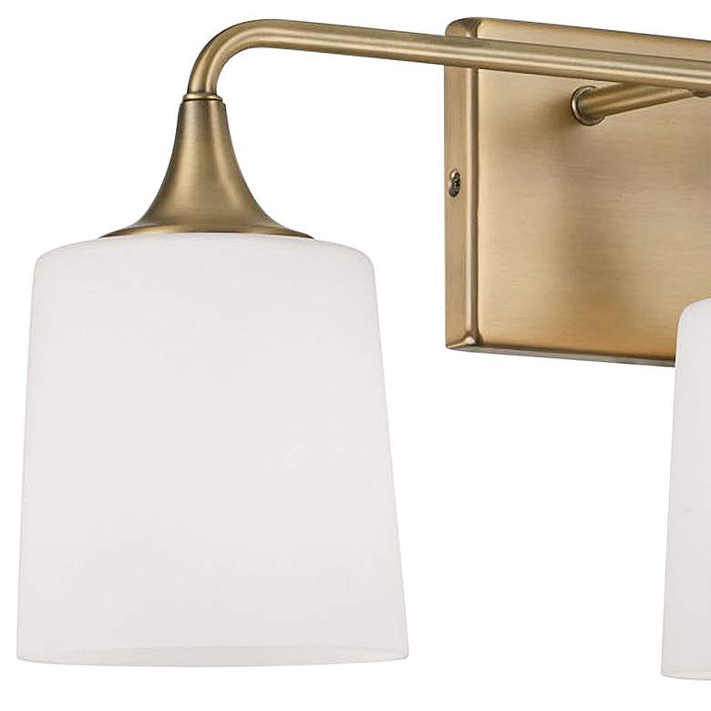 Image 3 Capital Presley 26 1/4" Wide Aged Brass 3-Light Bath Light more views