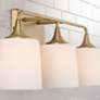 3_Capital Presley 26 1/4" Wide Aged Brass 3-Light Bath Light more views
