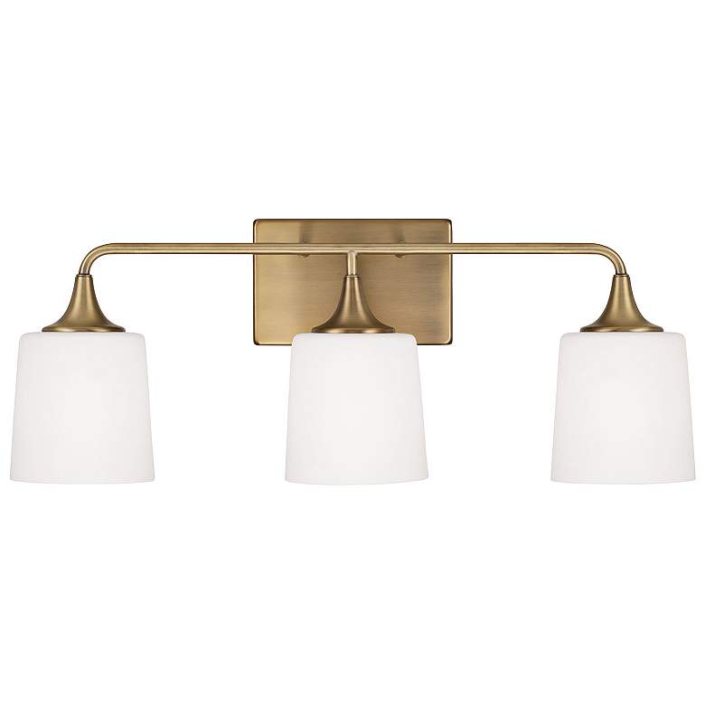Image 4 Capital Presley 26 1/4" Wide Aged Brass 3-Light Bath Light more views