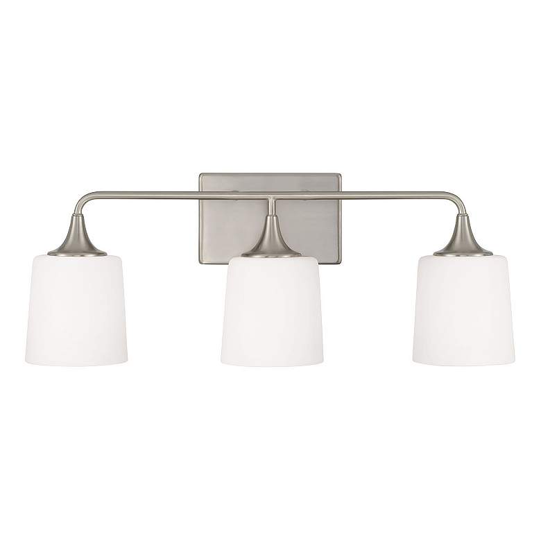 Image 5 Capital Presley 26 1/4"W Brushed Nickel 3-Light Bath Light more views