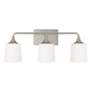 5_Capital Presley 26 1/4"W Brushed Nickel 3-Light Bath Light more views