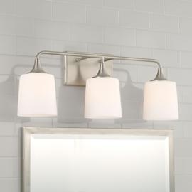 Capital Presley 26 1/4"W Brushed Nickel 3-Light Bath Light