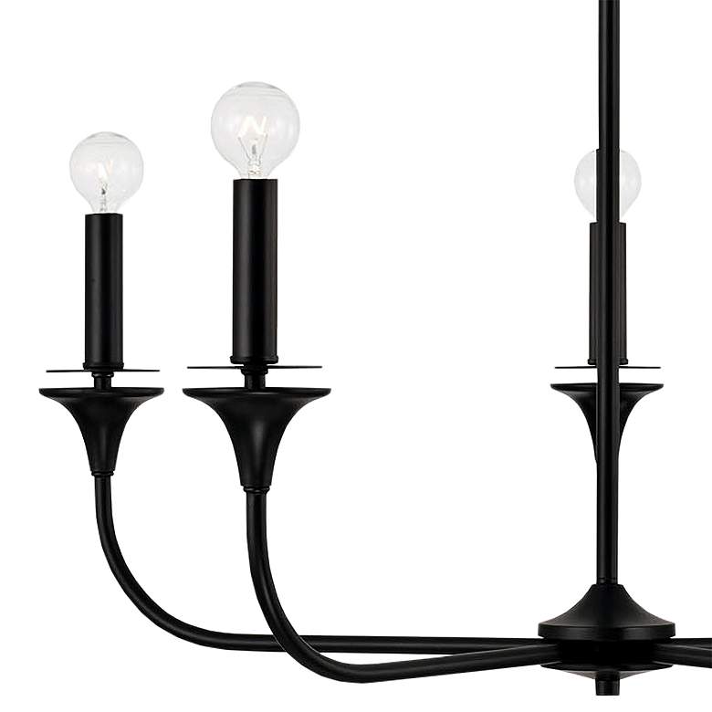Image 3 Capital Presley 31" Wide Matte Black 5-Light Chandelier more views