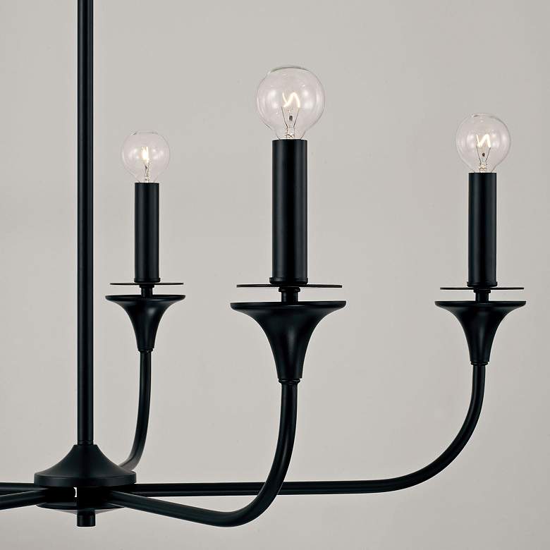 Image 4 Capital Presley 31" Wide Matte Black 5-Light Chandelier more views