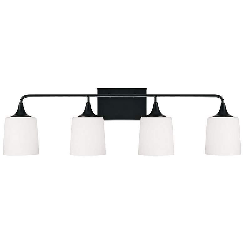 Image 4 Capital Presley 36 3/4" Wide Matte Black 4-Light Bath Light more views