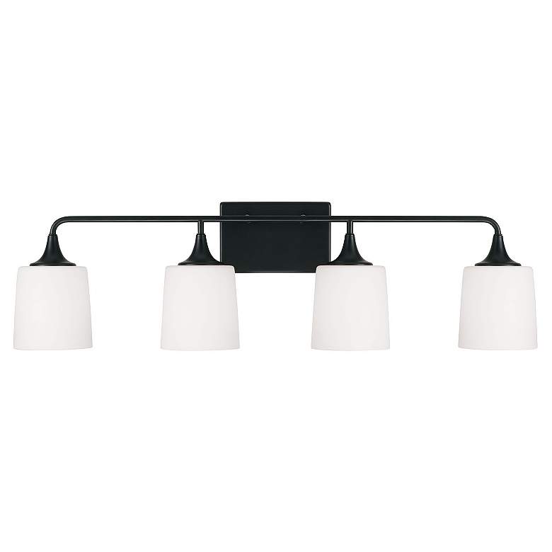 Image 5 Capital Presley 36 3/4" Wide Matte Black 4-Light Bath Light more views