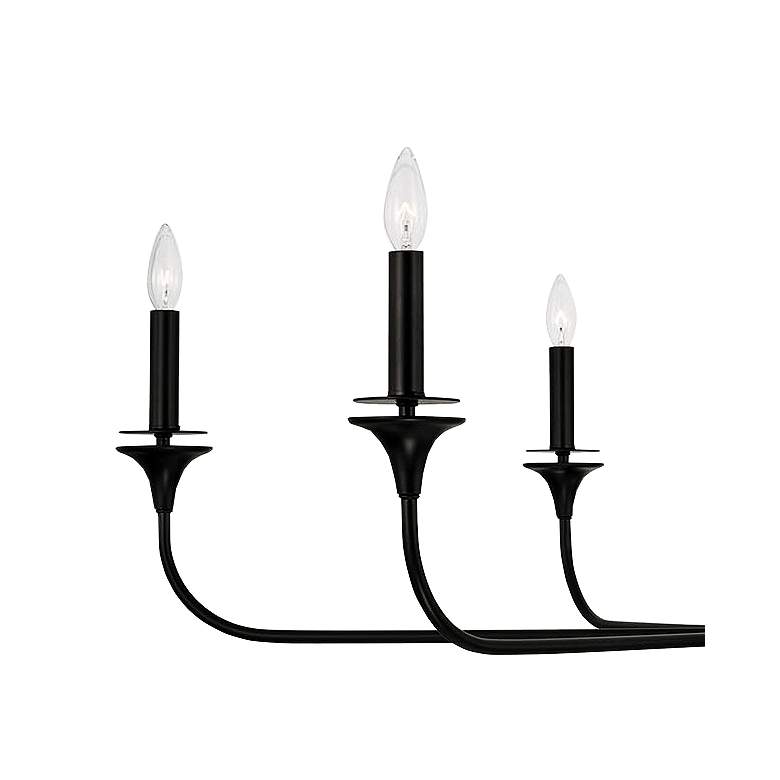 Image 3 Capital Presley 49" Wide Matte Black 6-Light Chandelier more views