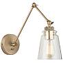 1_Capital Profile Aged Brass Adjustable Swing Arm Wall Lamp