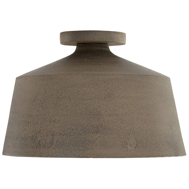 Image 2 Capital Quarry 14" Wide Distressed Clay Ceiling Light