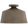 2_Capital Quarry 14" Wide Distressed Clay Ceiling Light