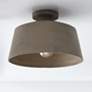 1_Capital Quarry 14" Wide Distressed Clay Ceiling Light