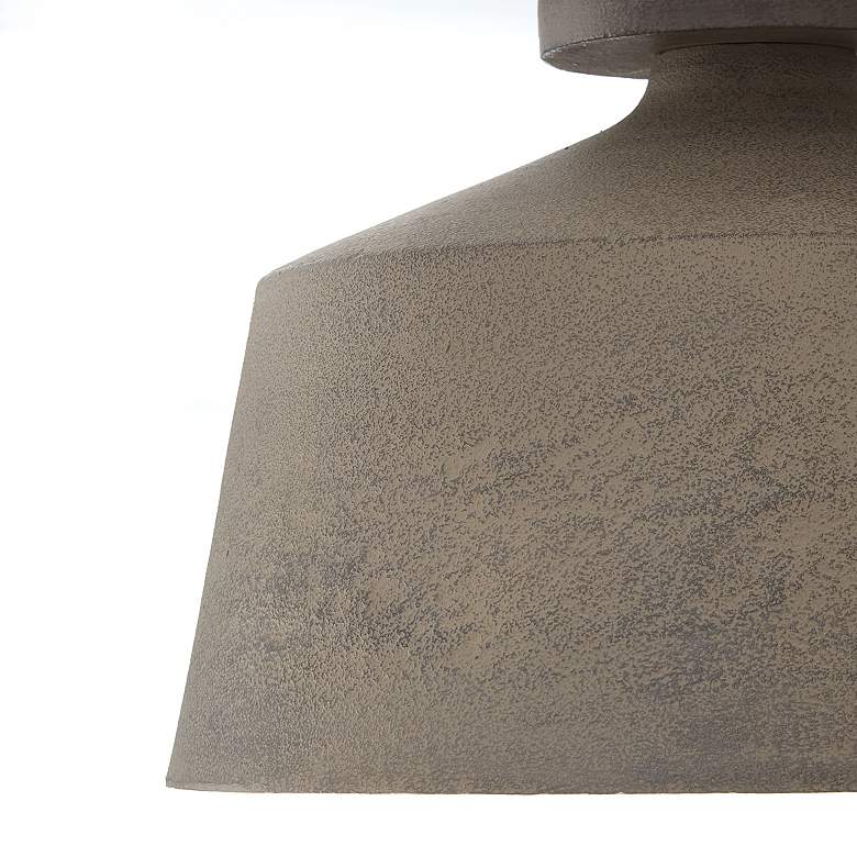 Image 3 Capital Quarry 14" Wide Distressed Clay Ceiling Light more views