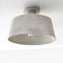 1_Capital Quarry 14" Wide Stucco Ceiling Light