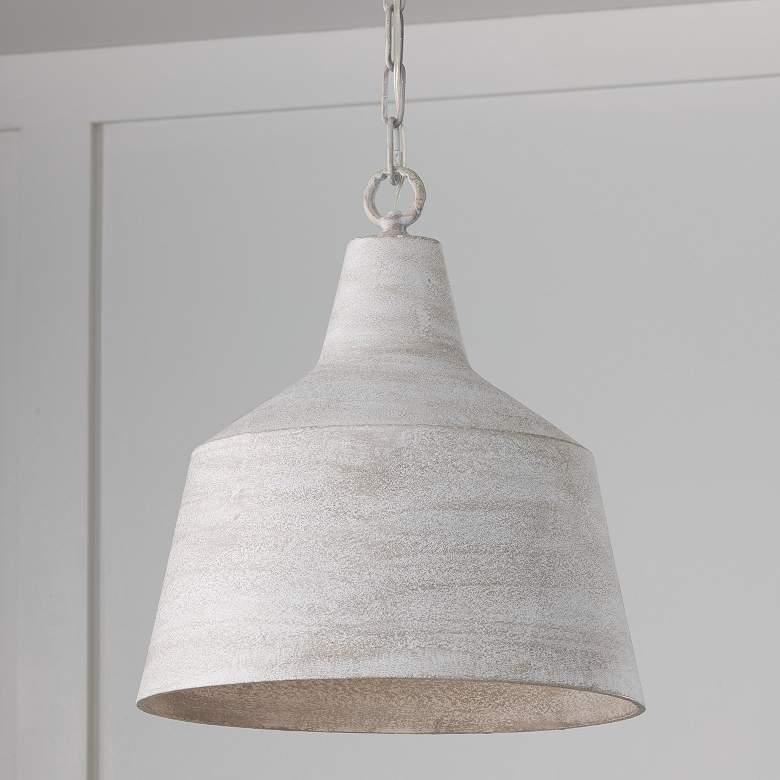 Image 1 Capital Quarry 15 1/2" Wide Stucco Pendant Light