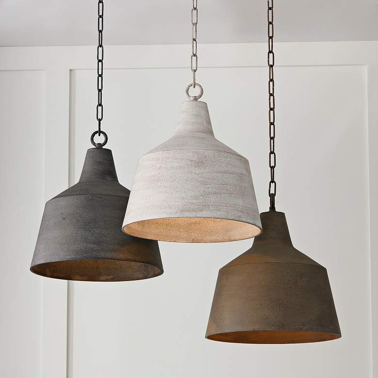 Image 6 Capital Quarry 15 1/2" Wide Stucco Pendant Light more views