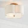 1_Capital Quinn 12" Wide Brushed Gold Ceiling Light