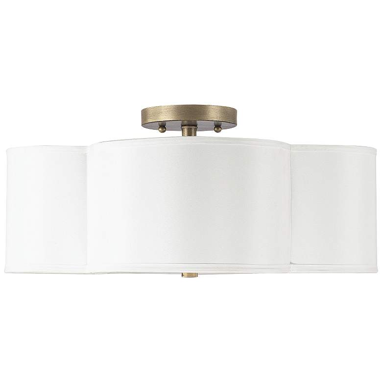 Image 2 Capital Quinn 18" Wide Brushed Gold Ceiling Light