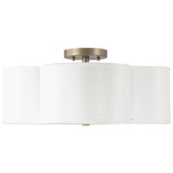 Capital Quinn 18" Wide Brushed Gold Ceiling Light