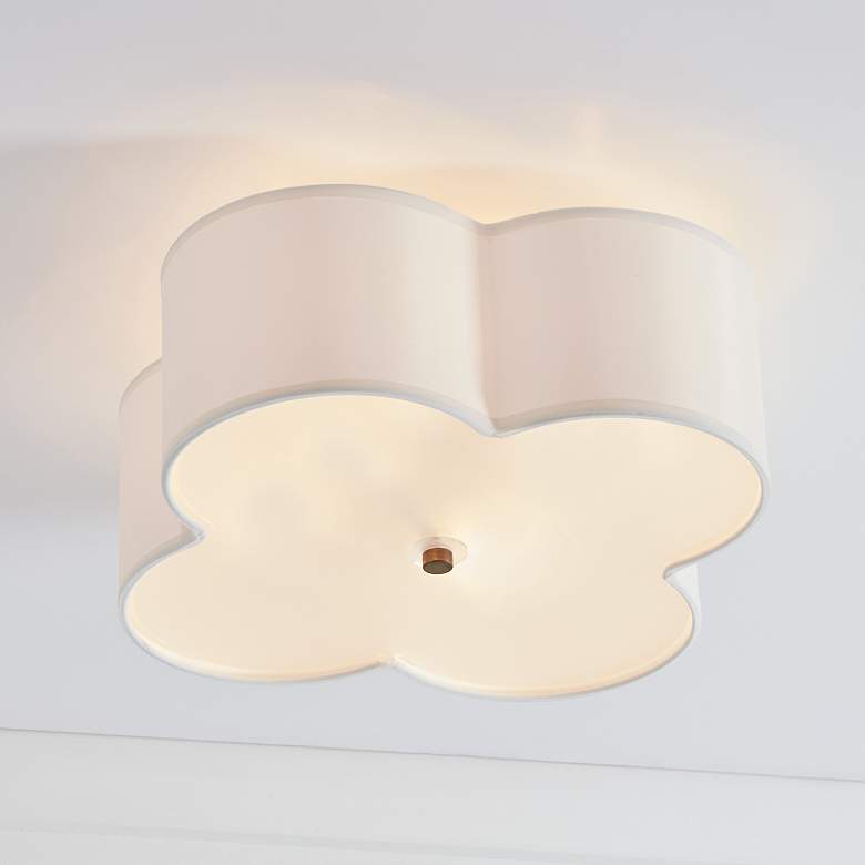 Image 6 Capital Quinn 18" Wide Brushed Gold Ceiling Light more views