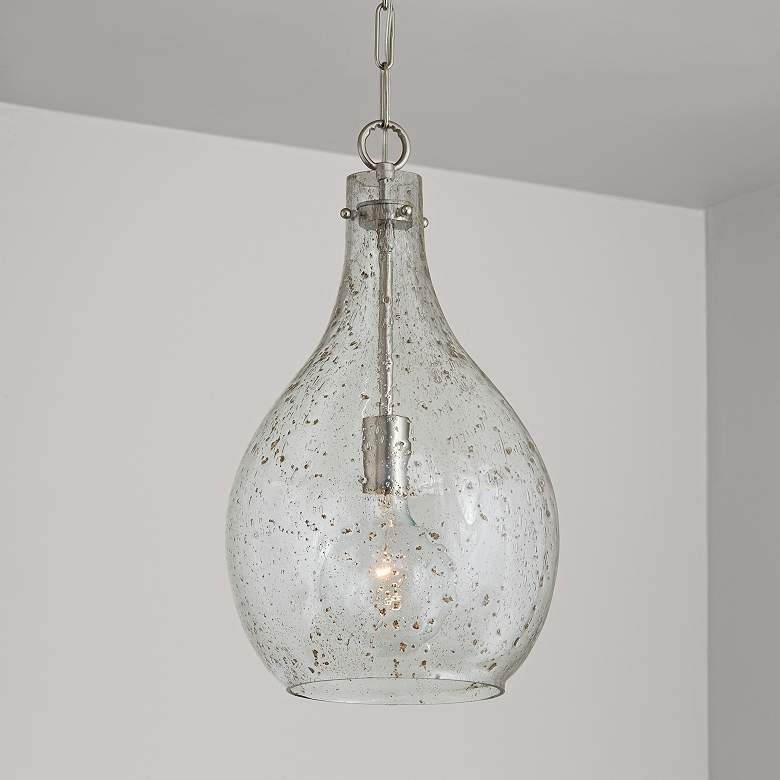 Image 1 Capital Rabun 12" Wide Brushed Nickel Mini Pendant