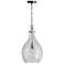 Capital Rabun 12" Wide Brushed Pewter Teardrop Mini Pendant