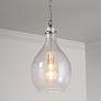 1_Capital Rabun 12" Wide Brushed Pewter Teardrop Mini Pendant