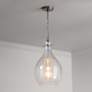 3_Capital Rabun 12" Wide Brushed Pewter Teardrop Mini Pendant more views