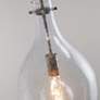4_Capital Rabun 12" Wide Brushed Pewter Teardrop Mini Pendant more views