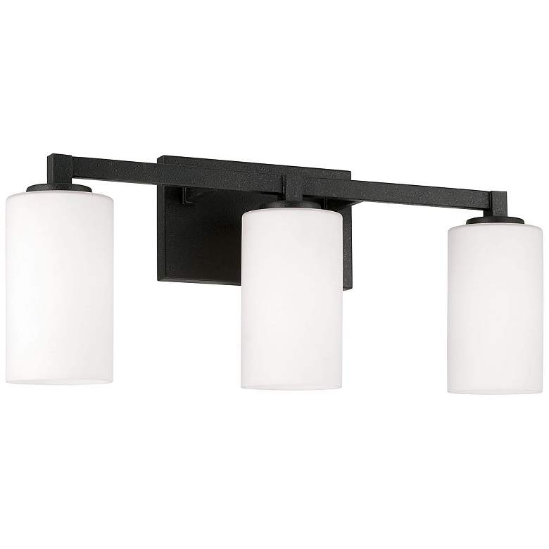 Image 1 Capital Ravenwood 23" Wide Black Iron 3-Light Bath Light