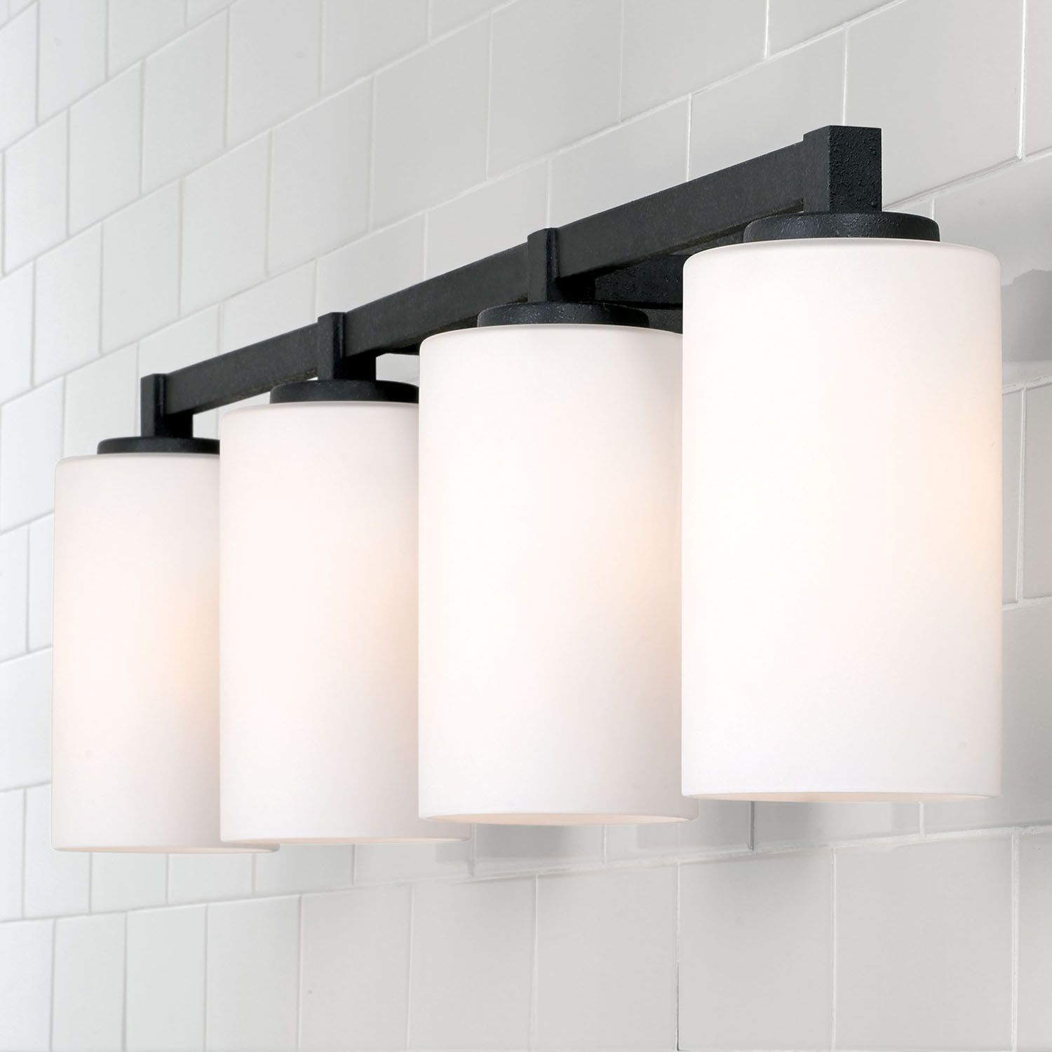 Image 3 Capital Ravenwood 32 3/4" Wide Black Iron 4-Light Bath Light more views