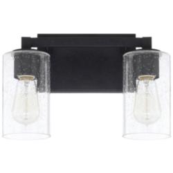 Capital Ravenwood 9 1/2" High Black Iron 2-Light Wall Sconce