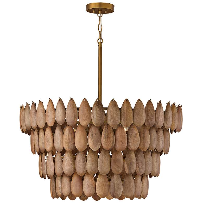 Image 2 Capital Ravi 28 3/4"W Patinaed Brass 4-Tier Pendant Light