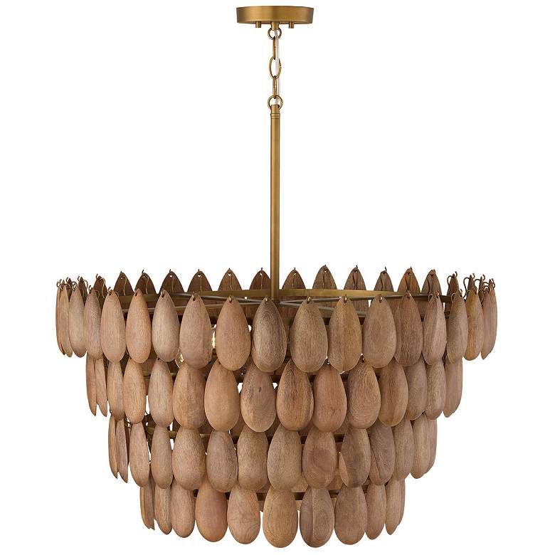 Image 4 Capital Ravi 28 3/4"W Patinaed Brass 4-Tier Pendant Light more views