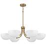 2_Capital Reece 34" Wide Aged Brass 6-Light Classic Chandelier