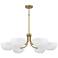 Capital Reece 34" Wide Aged Brass 6-Light Classic Chandelier