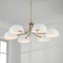 1_Capital Reece 34" Wide Aged Brass 6-Light Classic Chandelier