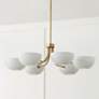 4_Capital Reece 34" Wide Aged Brass 6-Light Classic Chandelier more views