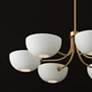 6_Capital Reece 34" Wide Aged Brass 6-Light Classic Chandelier more views