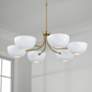 7_Capital Reece 34" Wide Aged Brass 6-Light Classic Chandelier more views
