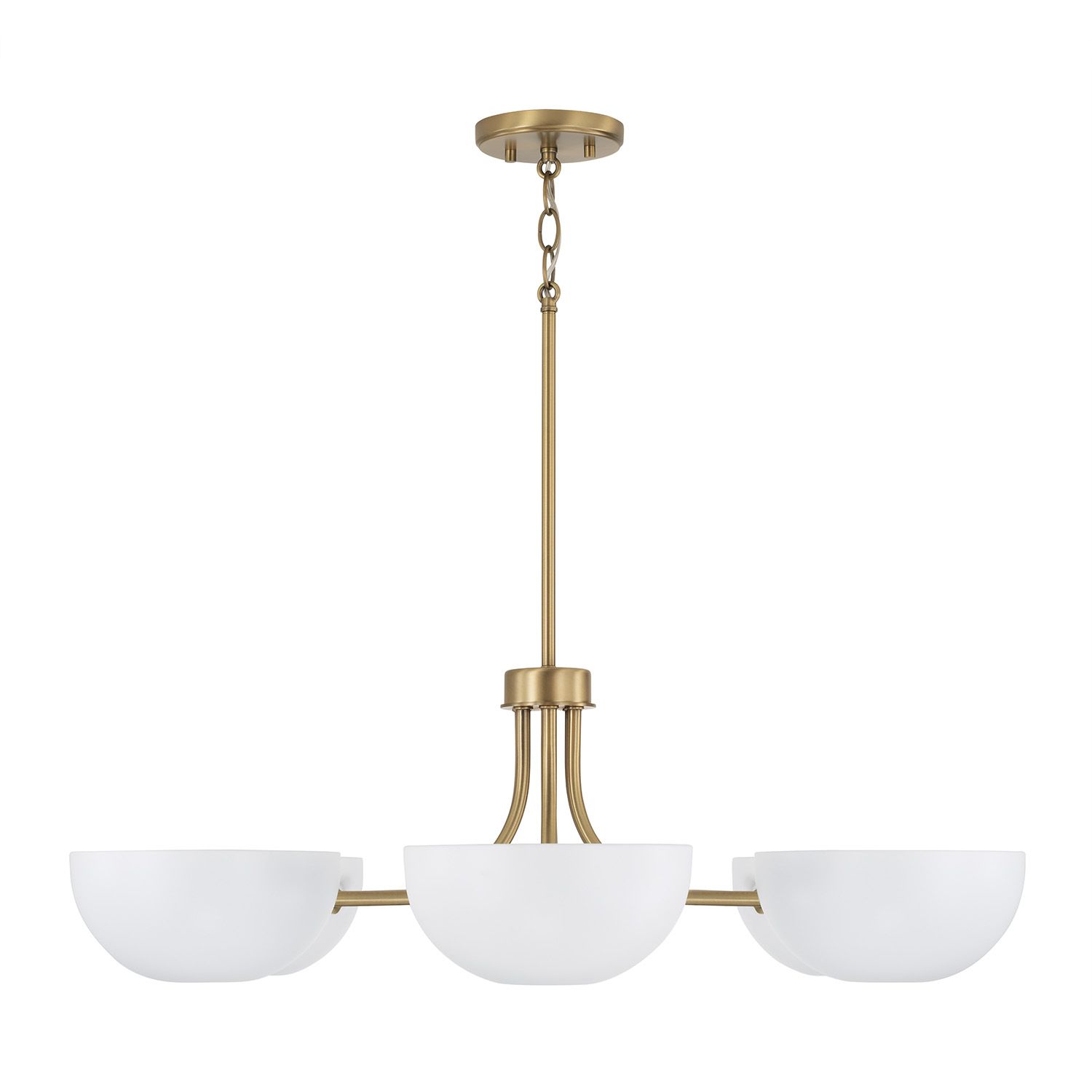 Capital Reece 34" Wide Aged Brass 6-Light Classic Chandelier