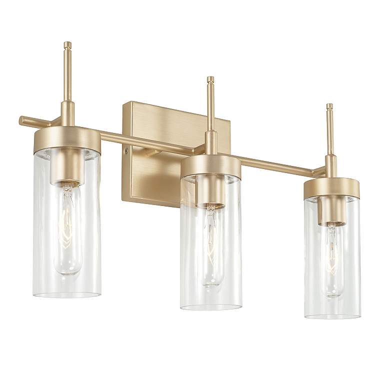 Image 3 Capital Riley 19" Wide Soft Gold 3-Light Vanity Bath Light more views