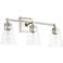 Capital Rory 23"W Polished Nickel 3-Light Vanity Bath Light