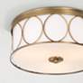 3_Capital Rylann 15" Wide Aged Brass Drum Ceiling Light more views