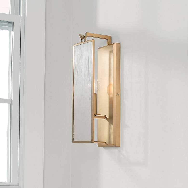 Image 4 Capital Rylann 17 1/4" High Aged Brass Wall Sconce more views