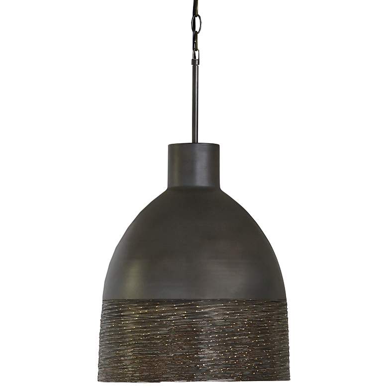 Image 2 Capital Sana 15" Wide Gray Iron Dome Pendant Light