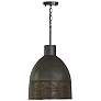 2_Capital Sana 15" Wide Gray Iron Dome Pendant Light